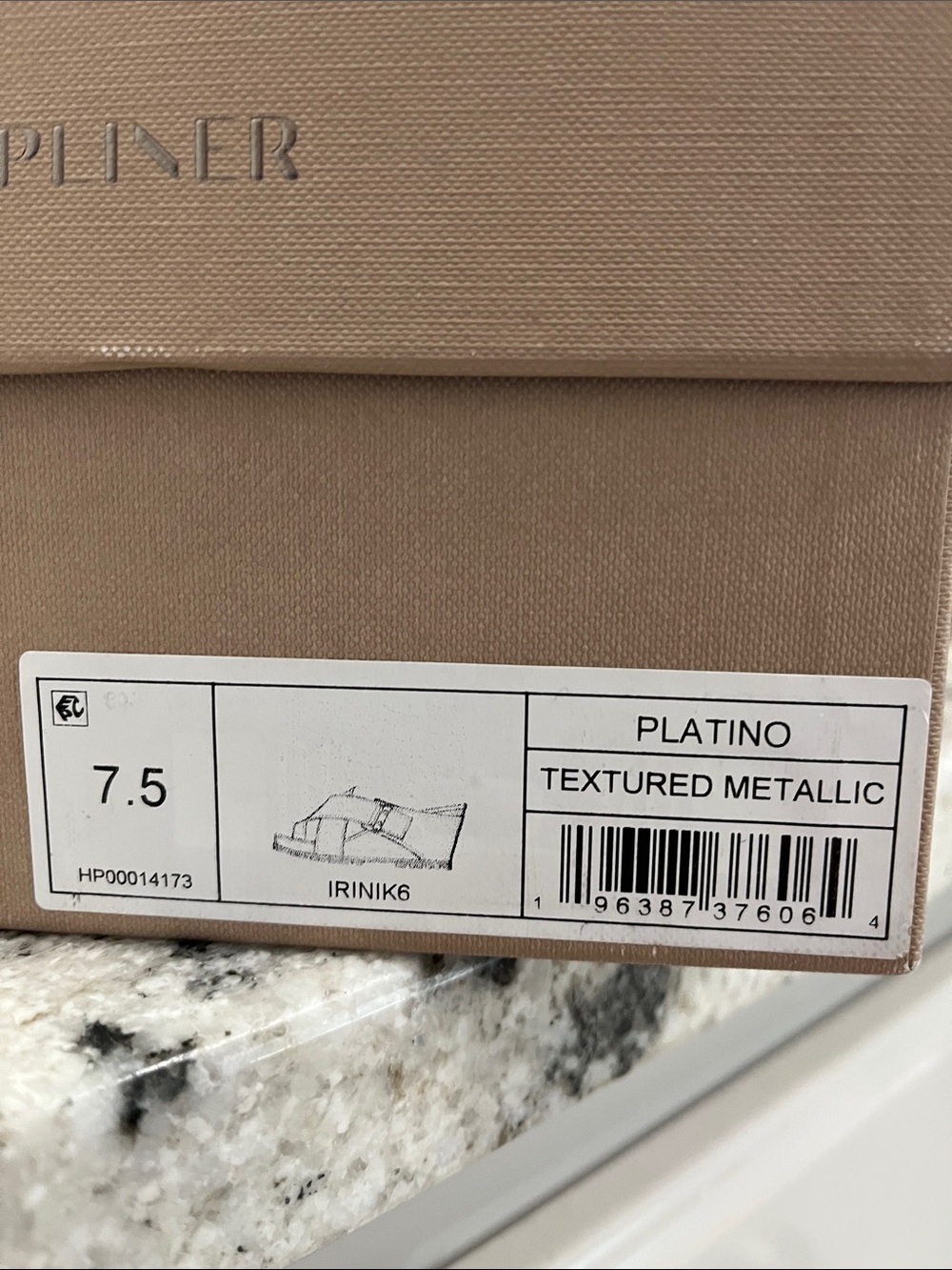 Like New Donald Pliner IRINI Wedge Sandals in Platino | Size 7.5 - Picture 9 of 9